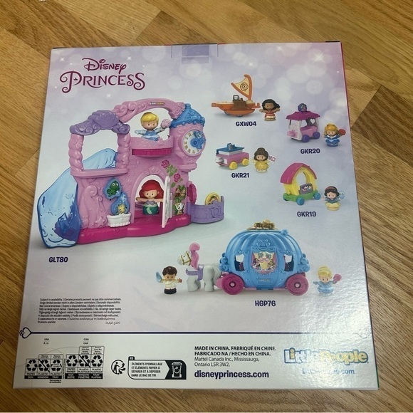 Little People Disney Princess Action Figure Set Couples Rapunzel Ariel Belle - Picture 2 of 2